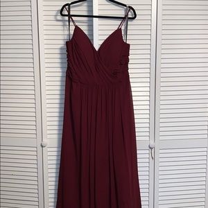 Bill Levkoff Burgundy Formal Dress